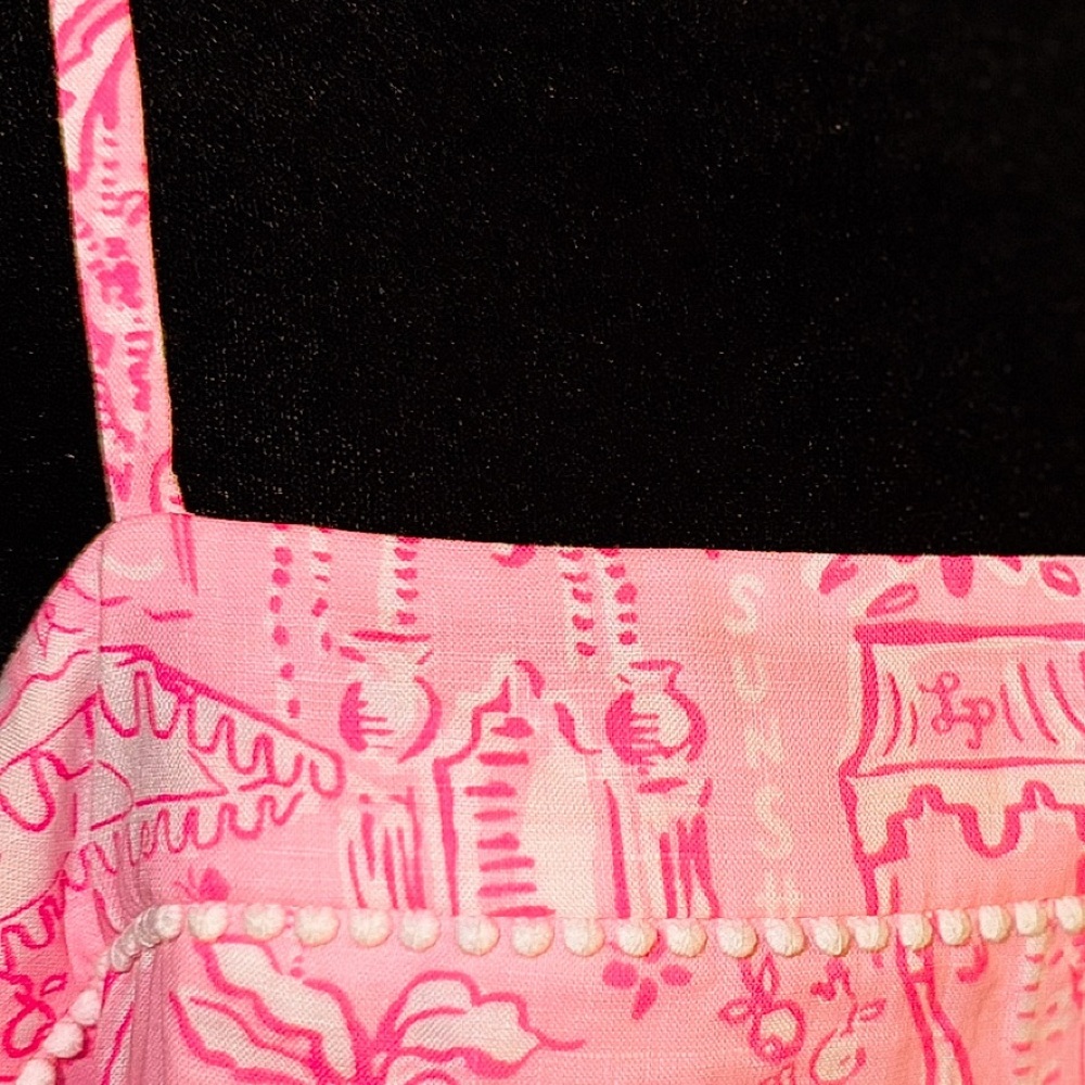 Like New Lilly Pulitzer Rozalie Linen Pink and white maxi dress- size 16 🩷 - Picture 10 of 16